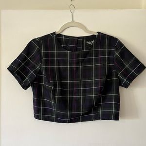 Reclaimed Vintage crop top plaid